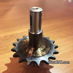 Homag 2-009-03-3120 Sprocket 2009033120 Feed Pressure Wheel Shaft 